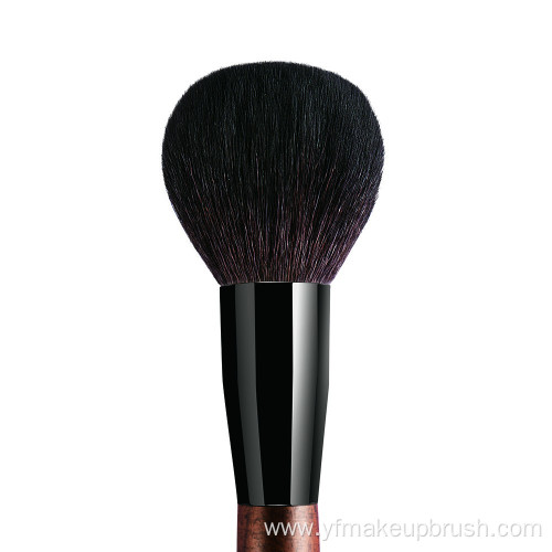 Bristles Face Powder Makeup Brush With Aluminum Ferrule